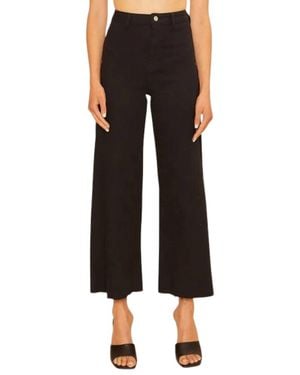 Anniewear Stretchy Cropped Jeans - Black