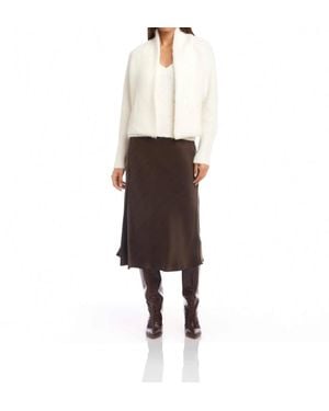 Fifteen Twenty Cely Cropped Cardigan - Brown