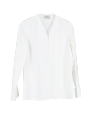 Lanvin V-Neck Blouse - White