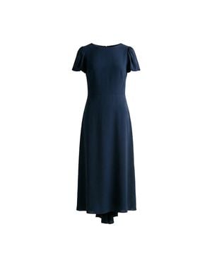 N°21 Girocollo Cut Out Back Day Dress - Blue