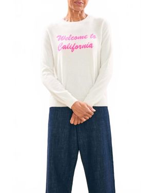 Jumper 1234 Welcome To California Crew Sweater - Blue