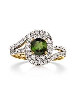 Ross-Simons Tourmaline Ring With Lab-Grown Diamonds - Green