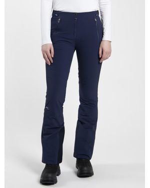 Kjus Fitted Pants With Flare Hem And Practical Pockets - Blue