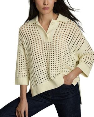 Reiss Reika Stitch Sweater - Natural
