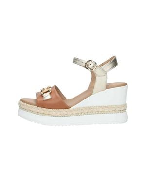 Nero Giardini Armenia Wedge Sandal - Metallic