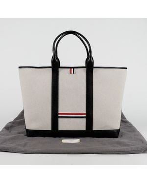Thom Browne Medium Tool Tote Bag - Black
