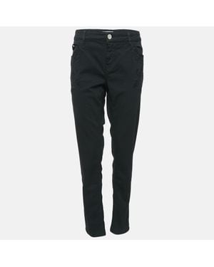Maje Embroidered Denim Jeans L Waist 32" - Black