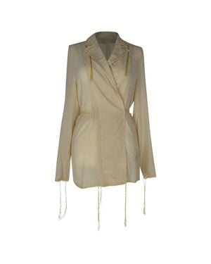 Acne Studios Sheer Wrap Jacket - Natural