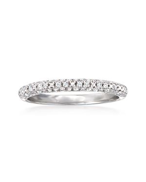 RS Pure By Ross-Simons Diamond Cluster Band - White