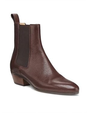 Odissi Ella Leather Chelsea Boots - Brown