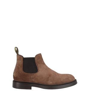 Doucal's Beatle Elastic Suede Ankle Boots - Brown