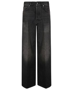 Haikure Wide Fit Five-Pocket Jeans - Black