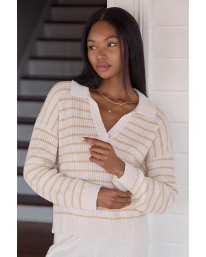 Eberjey Coastal Polo Pullover - Multicolor