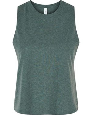 Bella Canvas Racerback Crop Tank - Green