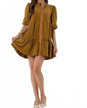 Emily Mccarthy Sadie Mini Dress - Natural