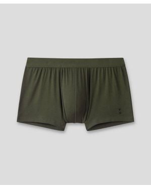Ron Dorff Tone-On-Tone Elastic Waistband Boxer Briefs - Green