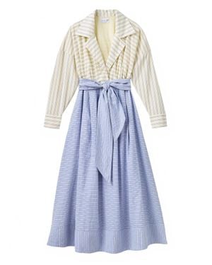 Cartolina Nantucket Johanna Midi Dress - Blue