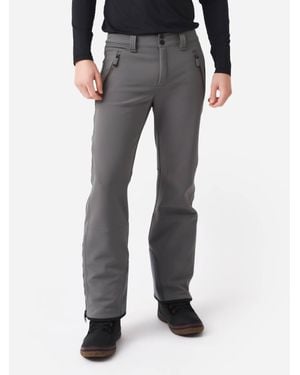 Frauenschuh Steven Softshell Straight Cut Ski Pants - Gray