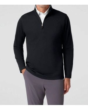 Mizzen+Main Kpi Quarter Zip Sweater - Black