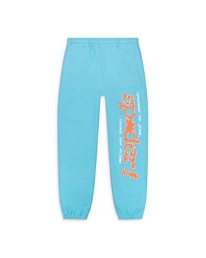 Sp5der Punk V2 Sweatpants - Blue
