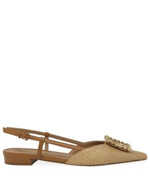 Madison Maison Sling Back Lavanda Flat - Brown
