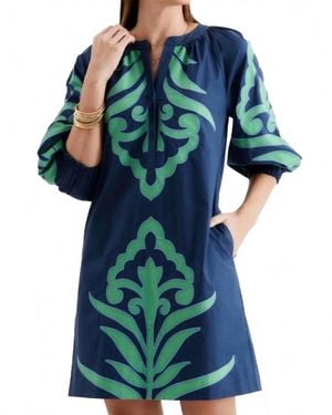 tyler boe Sara Applique Mini Dress - Blue