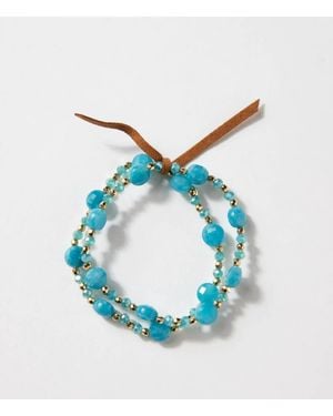 Marlyn Schiff Beaded 2 Set Bracelets - Blue
