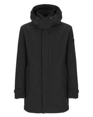 Peuterey Groff Hooded Padded Coat - Black