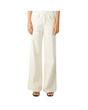 AMO Sabine Wide Leg Jeans - Natural