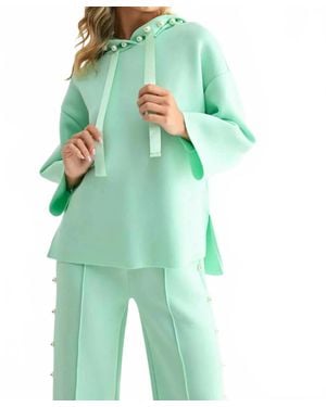 Joh Francine French Scuba Pearl Hoodie - Green