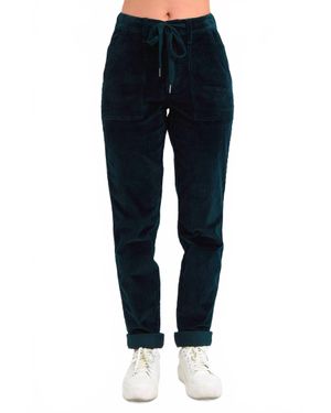 Judy Blue High Rise Corduroy Cuffed Jogger - Blue