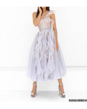 Tarik Ediz A-Line Dress - White