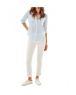 Lilly Pulitzer Sea View Button Down - Blue