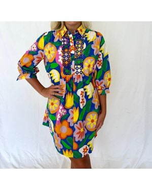 J joy Miley Floral Mini Dress - Blue