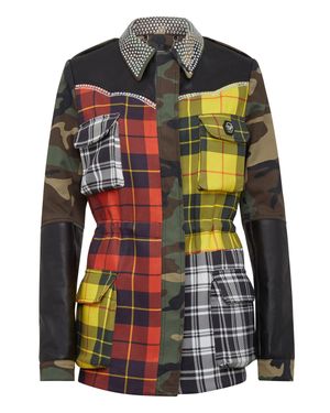 Philipp Plein Parka Tartan - Multicolor