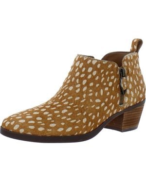 Vionic Cecily Calf Hair Ankle Boots - Brown