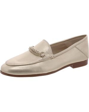 Sam Edelman Lorenzo Leather Almond Te Loafers - Natural