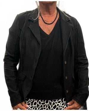 XCVI Dunne Twill Knit Blazer - Black