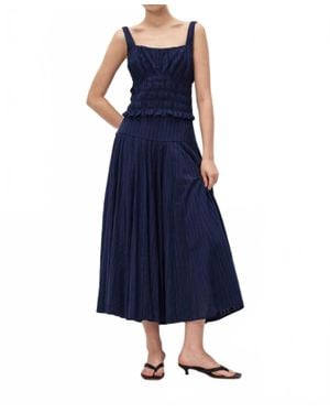 Elodie Bruno Merritt Midi Skirt - Blue