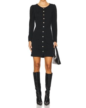 Nation Ltd Rae Placket Front Skirt Dress - Black