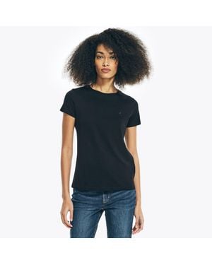 Nautica Sustainably Crafted Solid Crewneck T-Shirt - Black