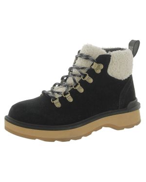 Sorel Hi-Line Leather Ankle Hiking Boots - Black