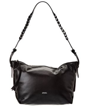 Isabel Marant Leyden Leather Shoulder Bag - Black