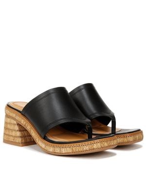 Franco Sarto Ferrera Block Heel Sandal - Black