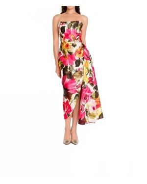 Nicole Bakti Strapless Evening Dress - Red