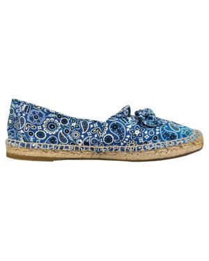 Charlotte Olympia Bandana Espadrille Flats - Blue