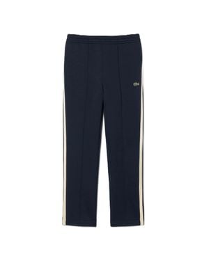 Lacoste Americane Side Stripes Straight-Leg Pants - Blue