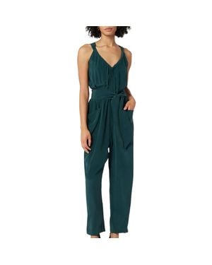 Joie Vernet Silk Jumpsuit - Green