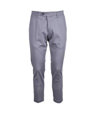Michael Coal Stretch Pants With Tailored Fit And Versatile Appeal - Blue