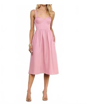 L'Agence Tiani Bustier Dress - Pink